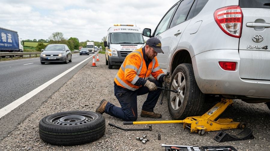 Flat tyre